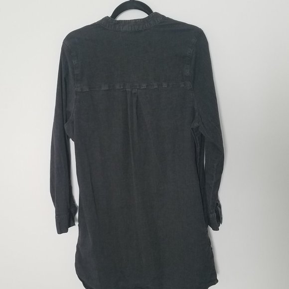 Universal Standard Black Denim Shirt Dress - Picture 6 of 7